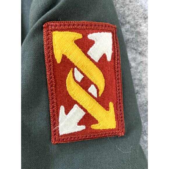 US Army Service Uniform Coat Mens 40L Wool Green Staff Sergeant Patches Ribbons - Picture 12 of 12